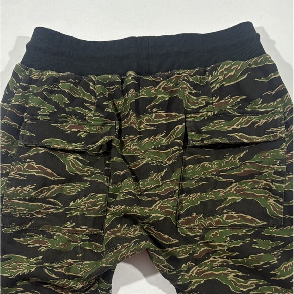 Yeezy Mens Kanye Sweat Tiger Green Camo Print Shorts Cutoff Cotton YZY Sz S - Picture 8 of 8